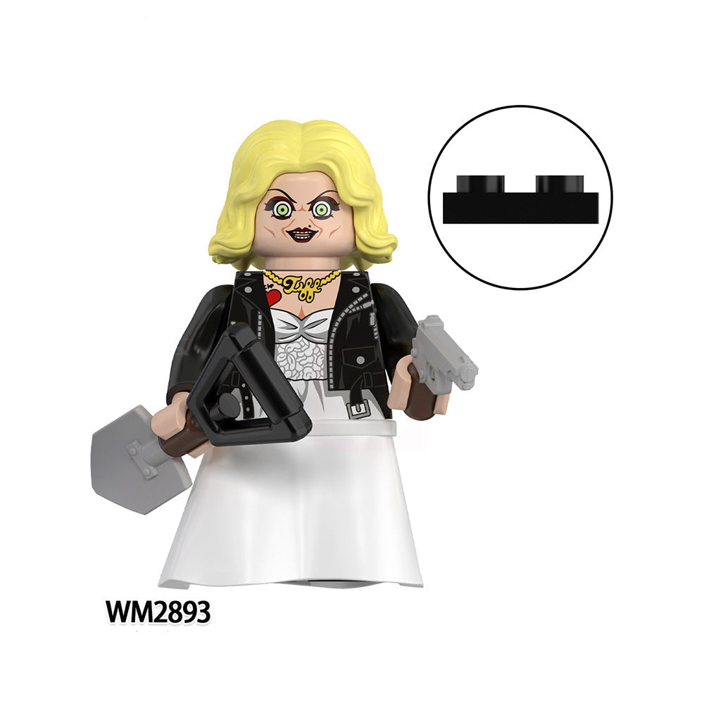 Wholesale Building Blocks Minifigures Horror Series Ghost  Figure Building Blocks Toy Bag